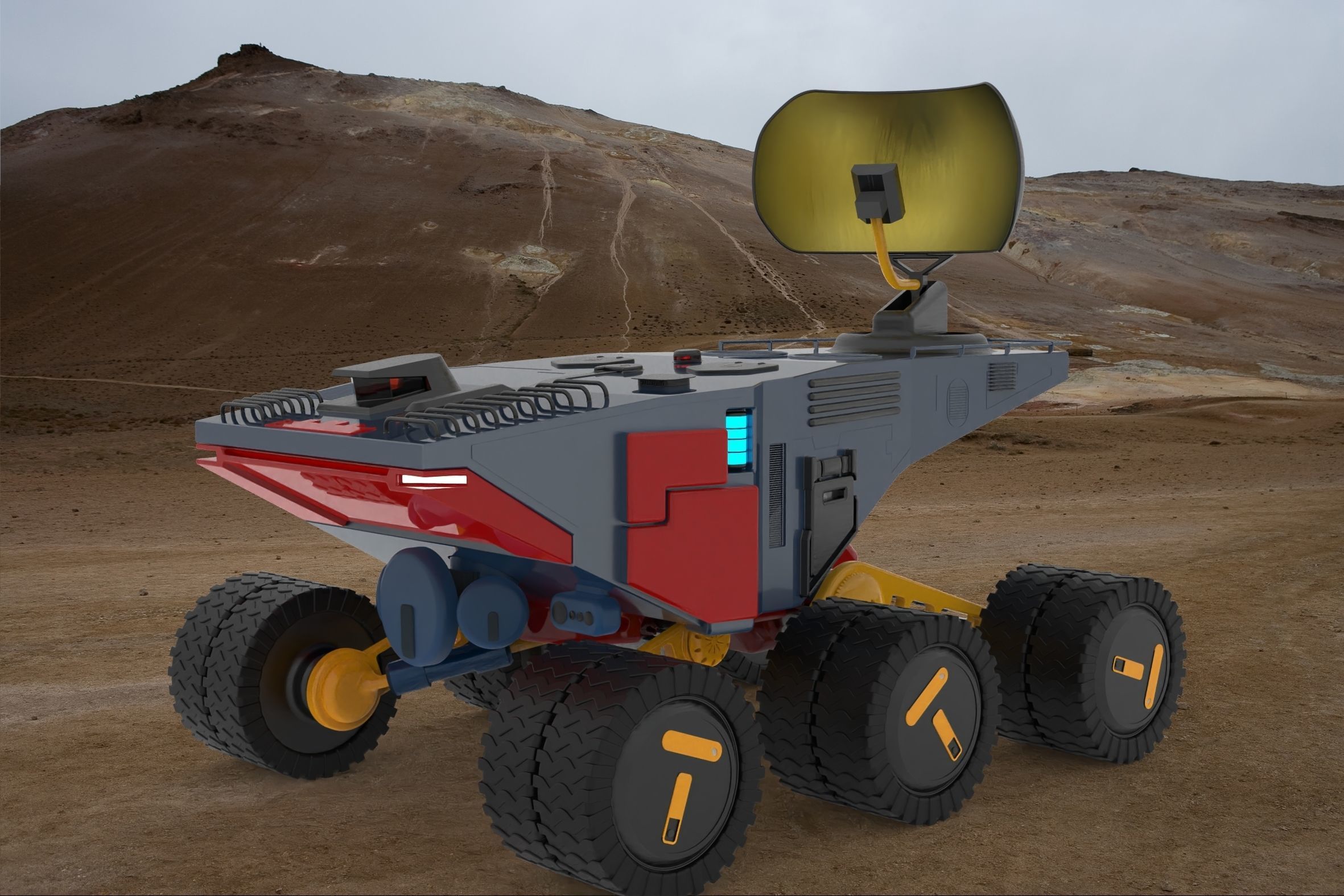 Exploration Rover 3D print model_17