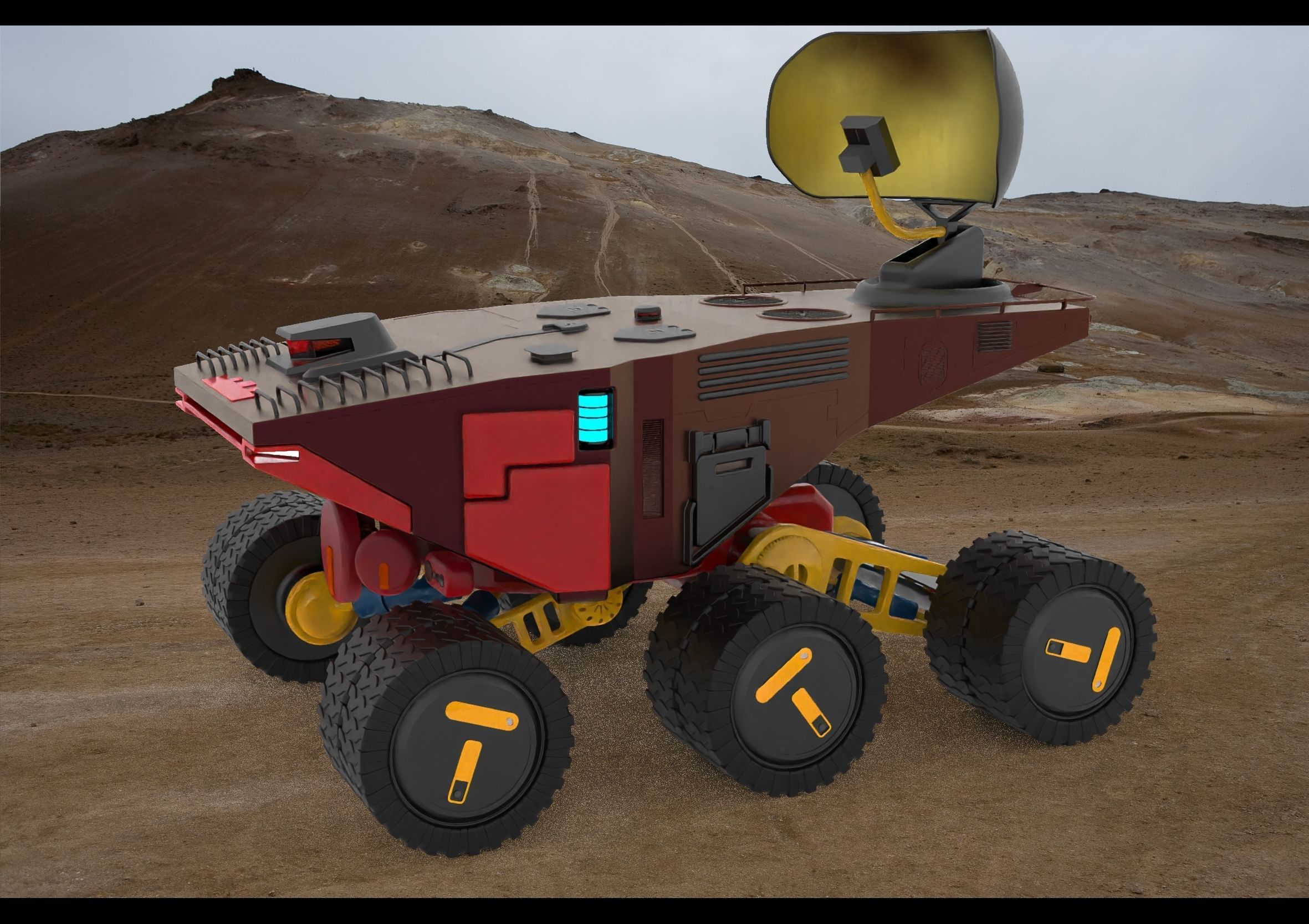 Exploration Rover 3D print model_16