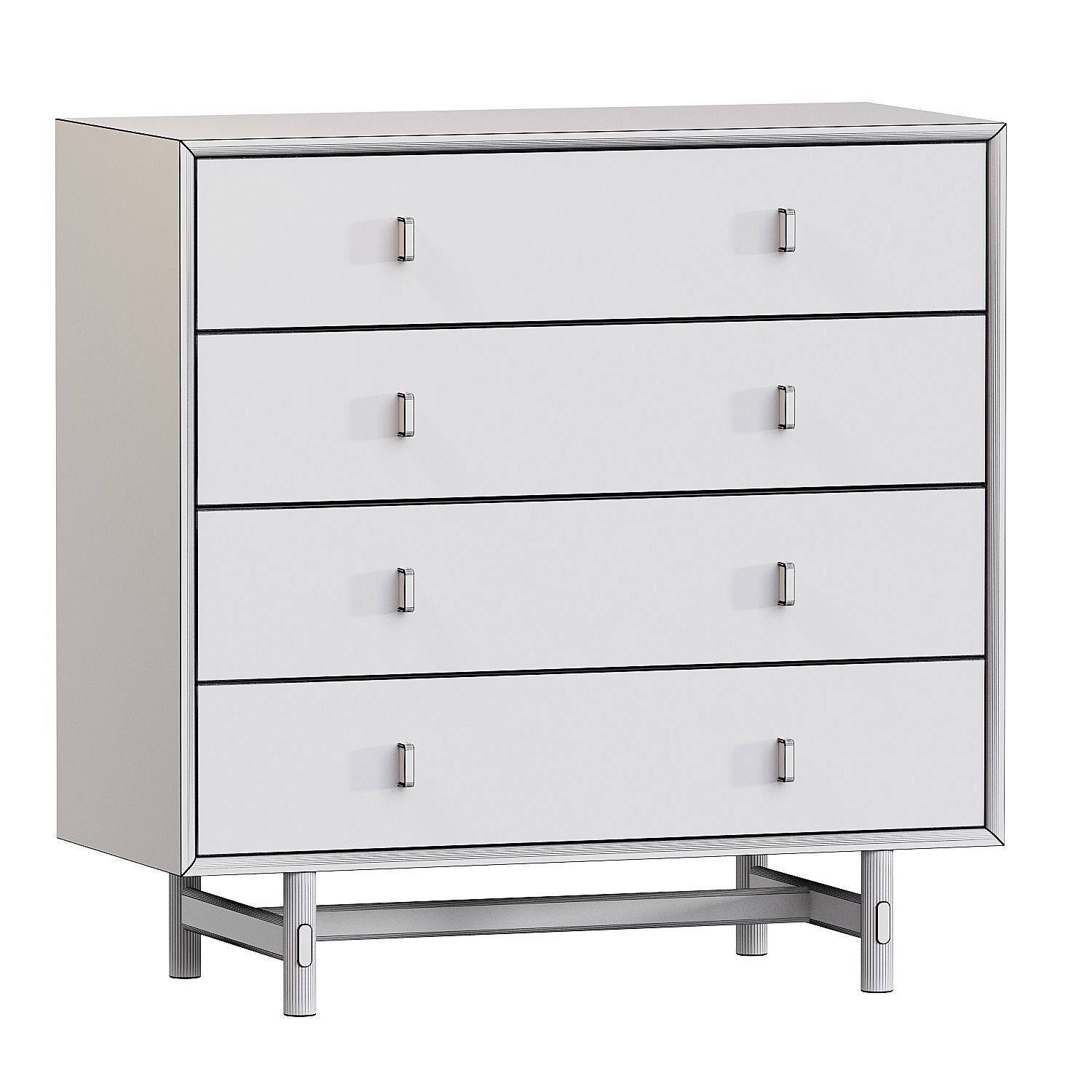 Kommode Diana aus Eichenholz mit Schubladen 3d model 3D model_2