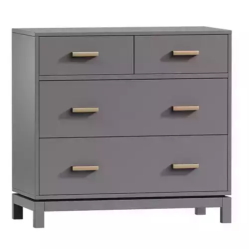 Parke Charcoal Wood Kids Nightstand with Drawer