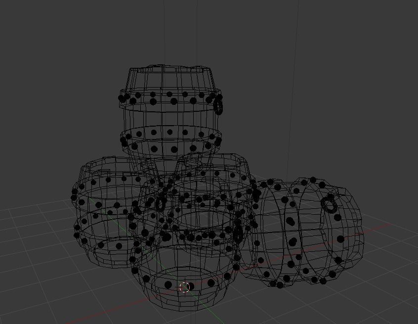 Low Poly Barrel Low-poly 3D model_9