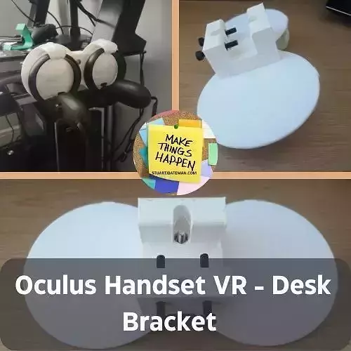 OCULUS RIFT VR HANDSET BRACKET TO DESK MOUNT Free 3D print model