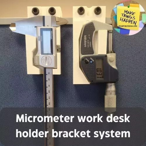 MITUTOYO MICROMETER WORK DESK HOLDER  Free 3D print model_0