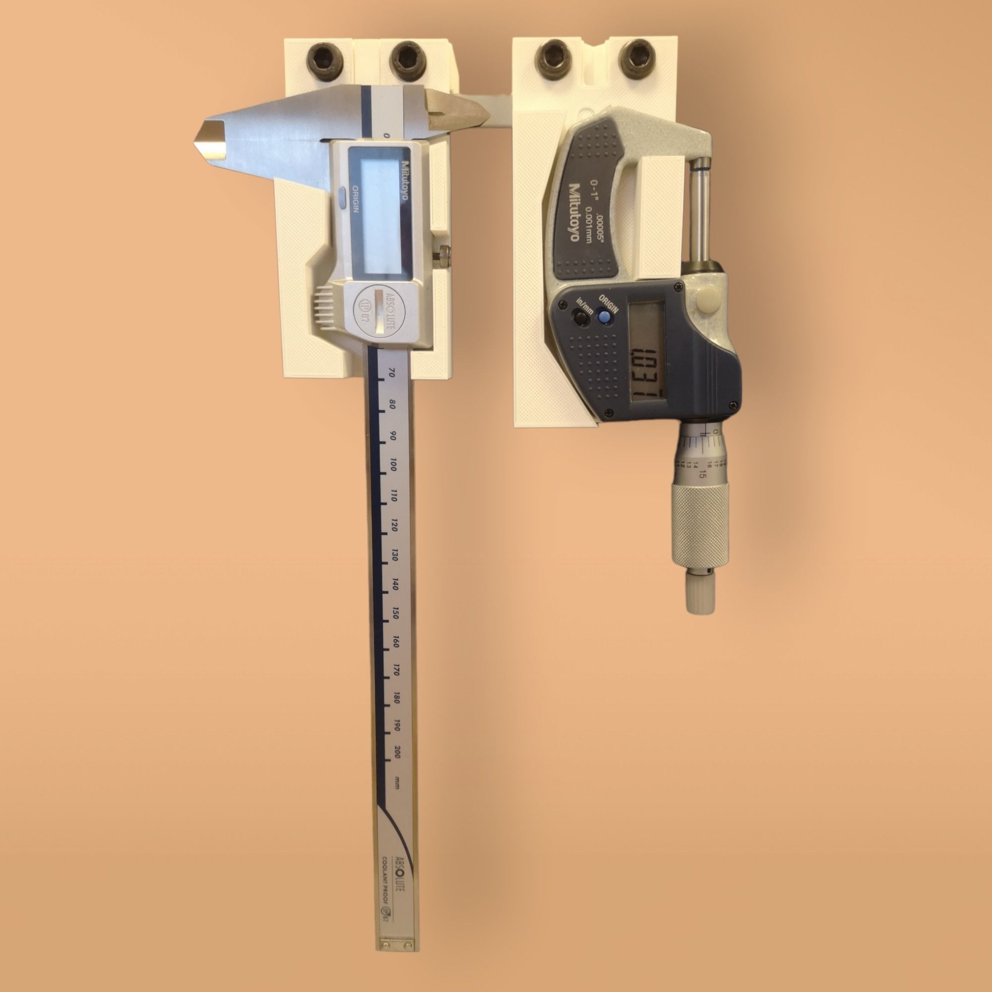 MITUTOYO MICROMETER WORK DESK HOLDER  Free 3D print model_2