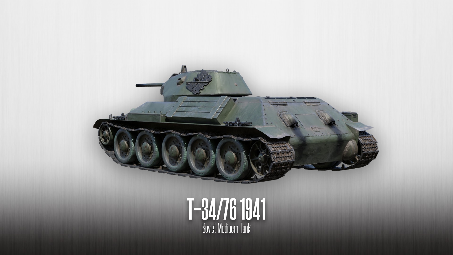 T-34-76 - Soviet Medium Tank - Model 1941 Low-poly 3D model_3