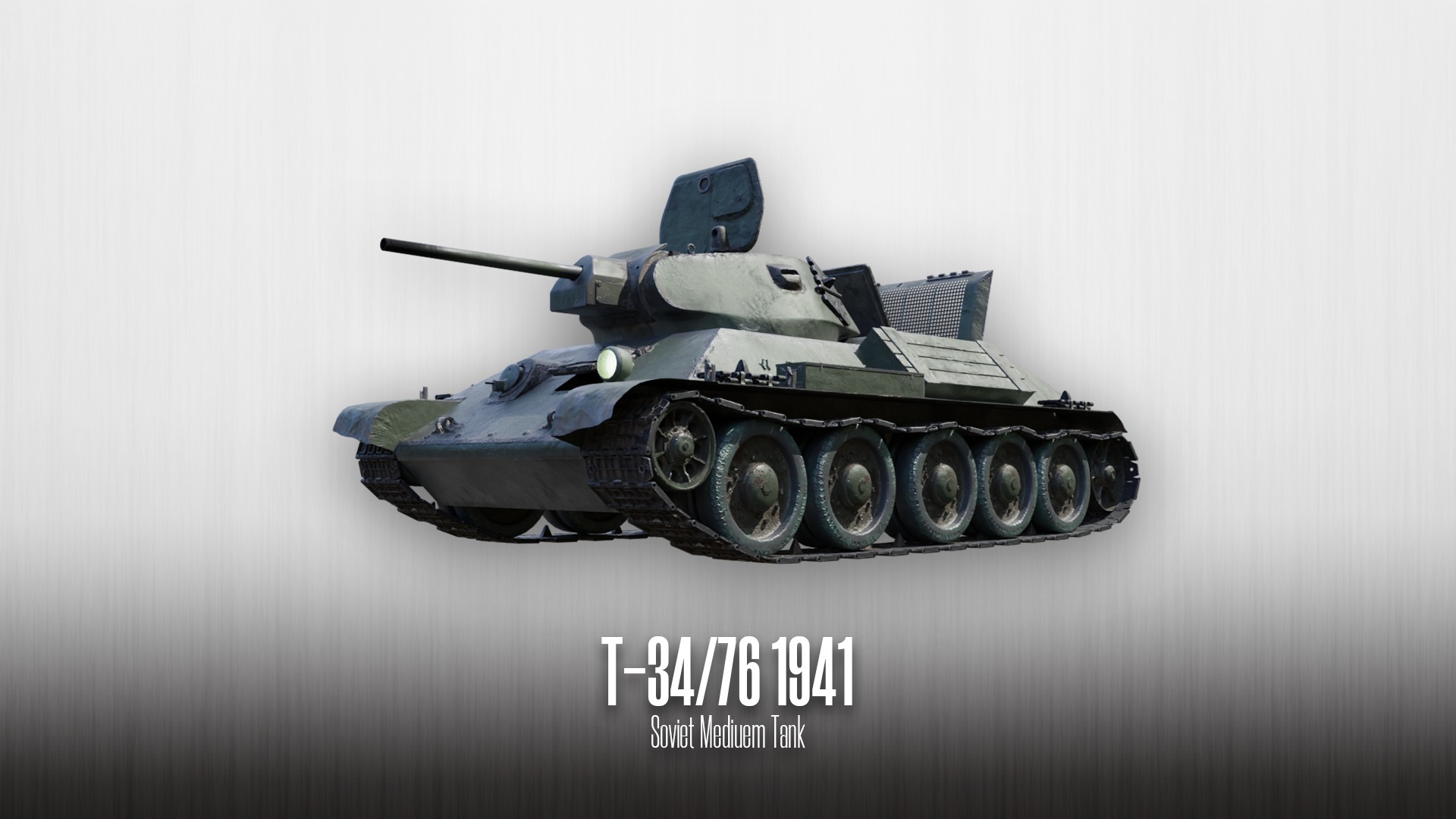 T-34-76 - Soviet Medium Tank - Model 1941 Low-poly 3D model_5