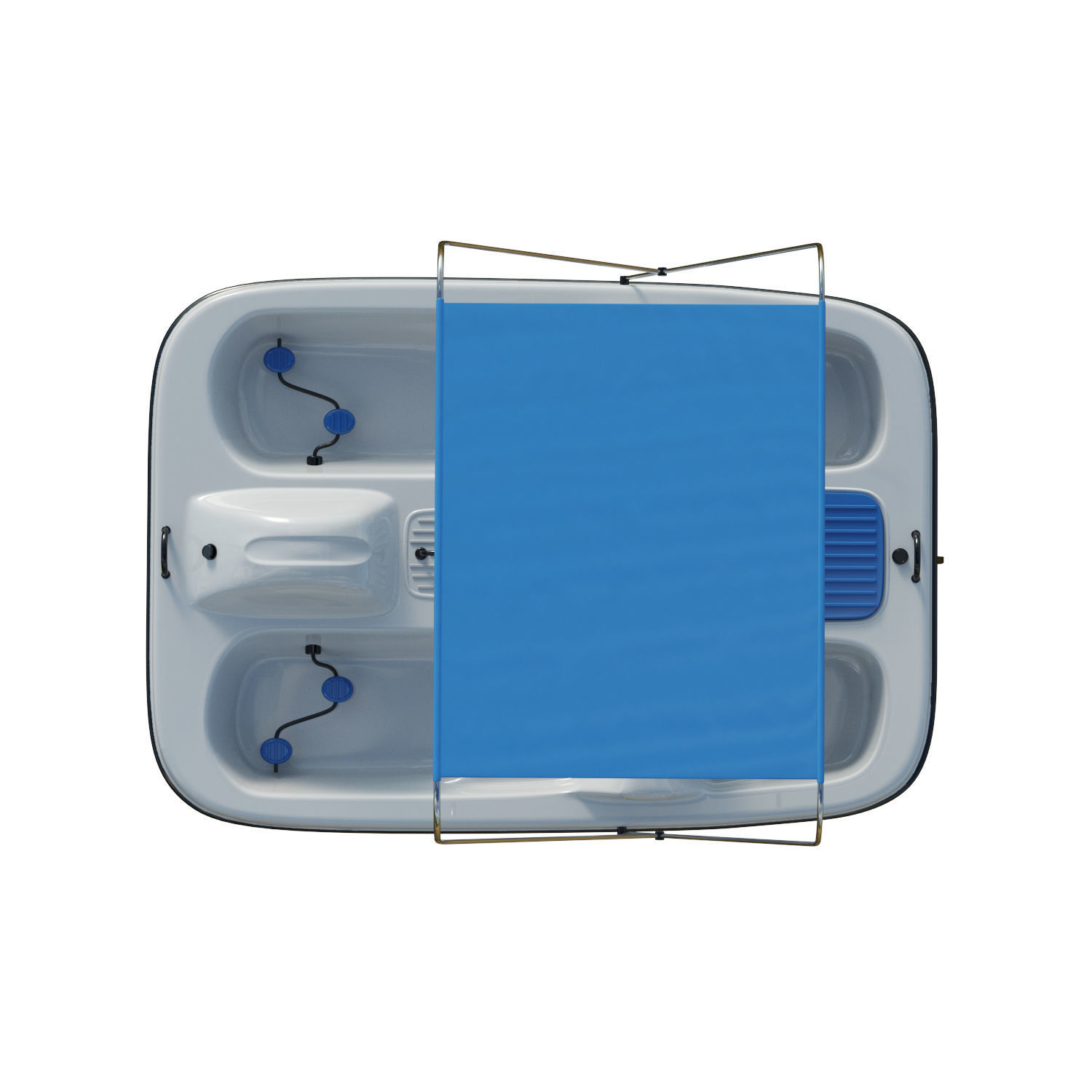 AquaNaut Pedal Boat Low-poly 3D model_11