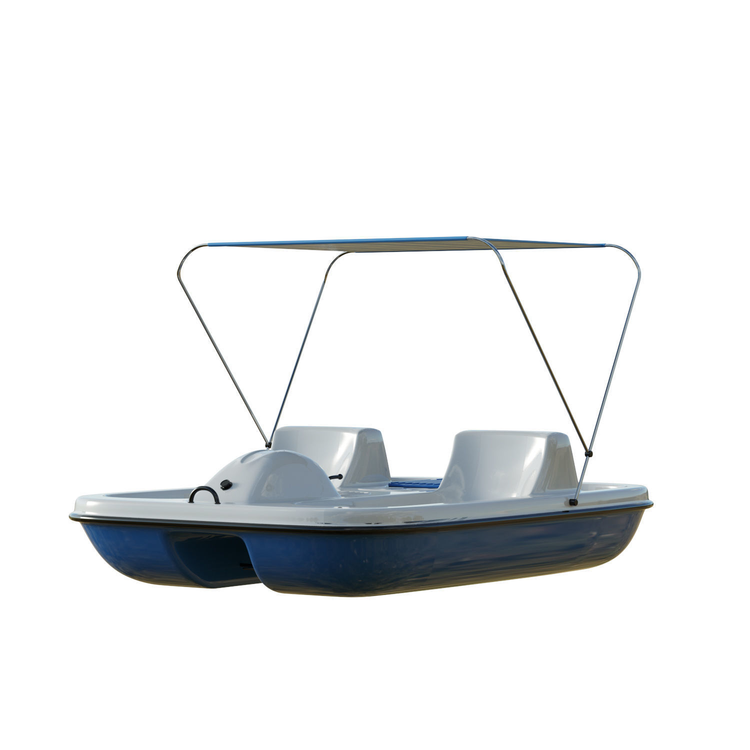 AquaNaut Pedal Boat Low-poly 3D model_9