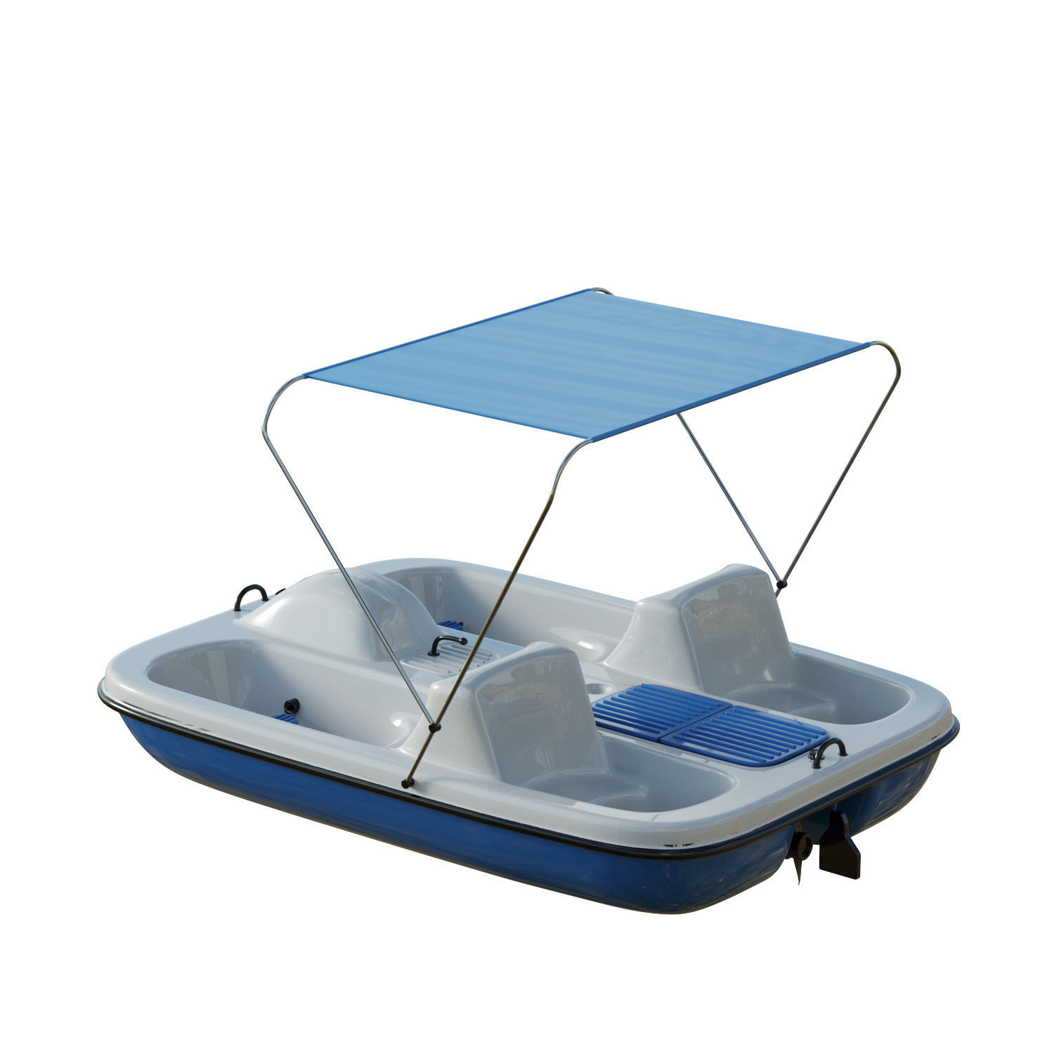 AquaNaut Pedal Boat Low-poly 3D model_3