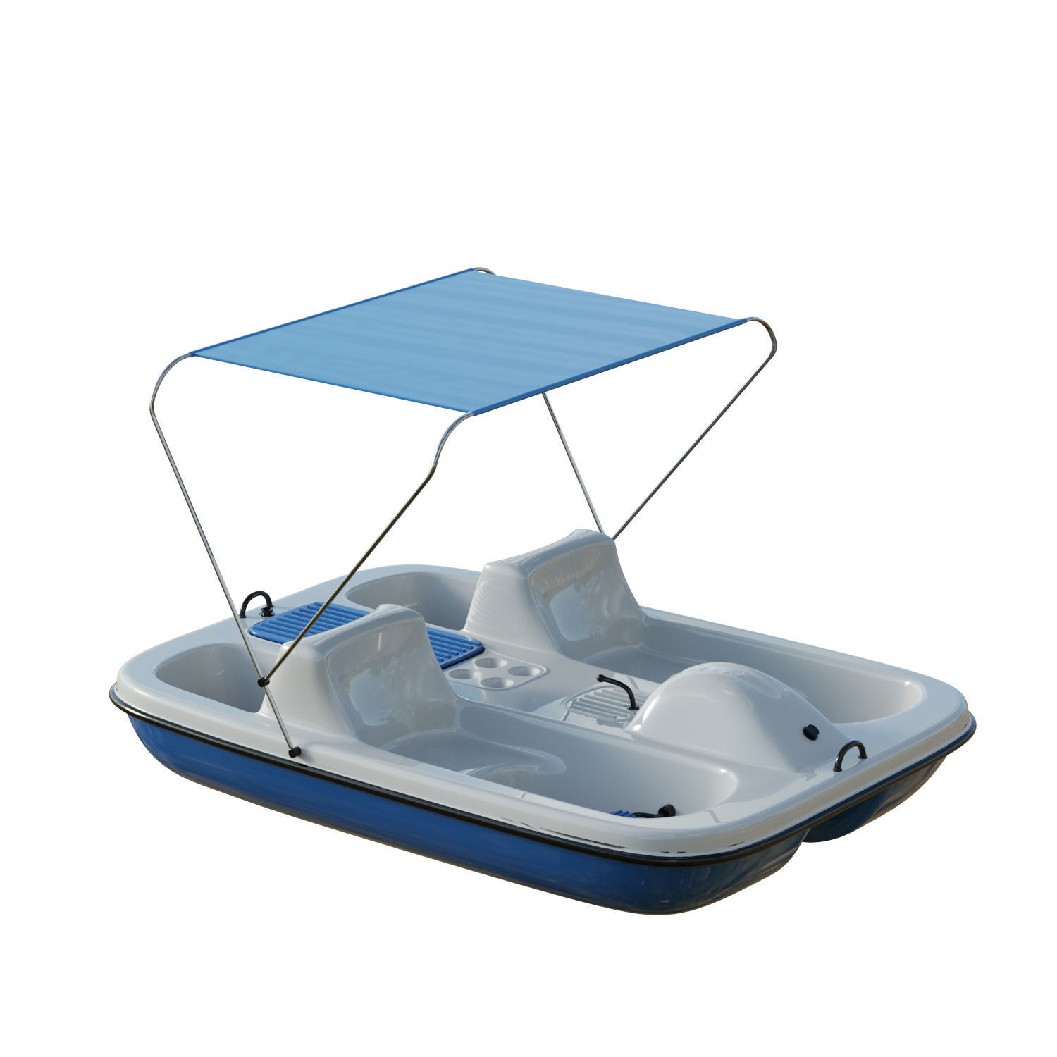 AquaNaut Pedal Boat Low-poly 3D model_7