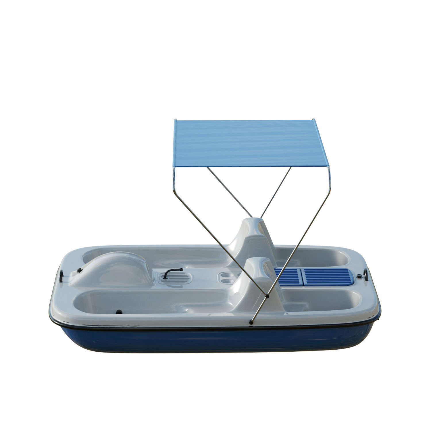 AquaNaut Pedal Boat Low-poly 3D model_2