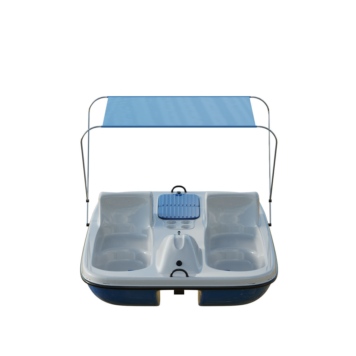 AquaNaut Pedal Boat Low-poly 3D model_8