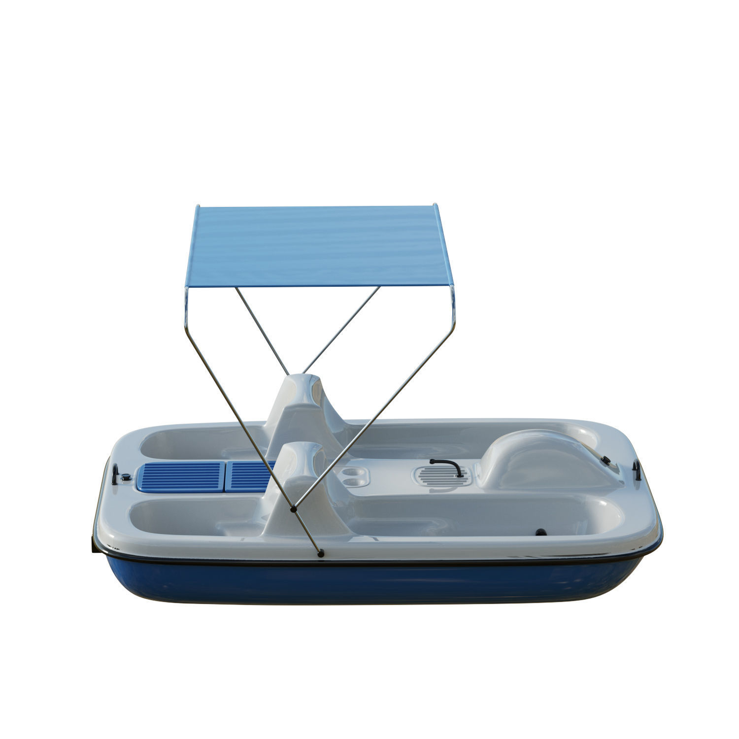 AquaNaut Pedal Boat Low-poly 3D model_6