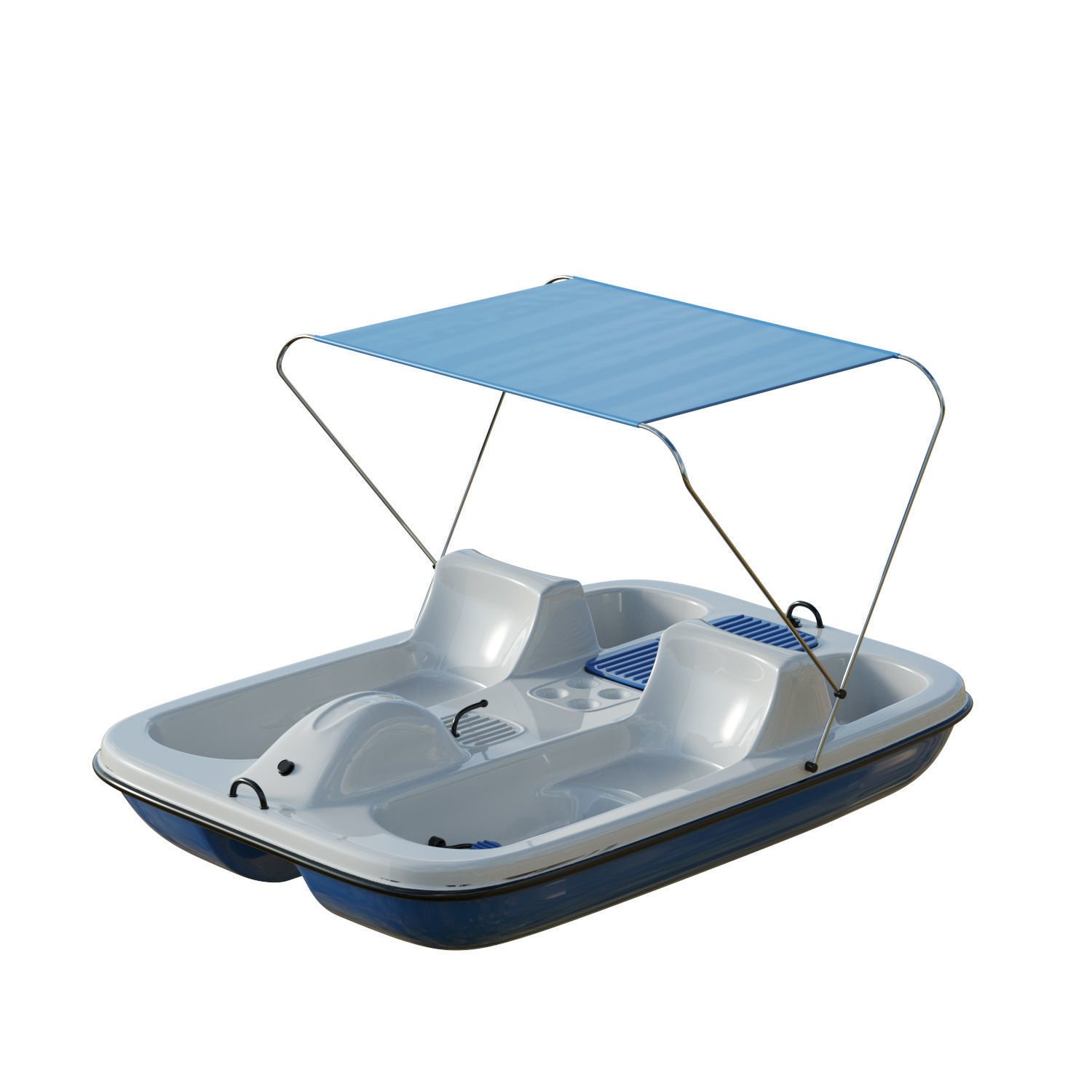 AquaNaut Pedal Boat Low-poly 3D model_1