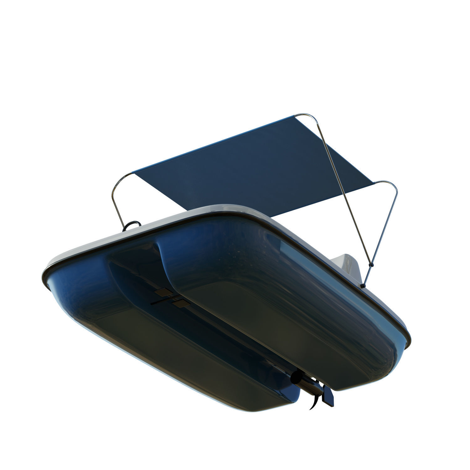 AquaNaut Pedal Boat Low-poly 3D model_10