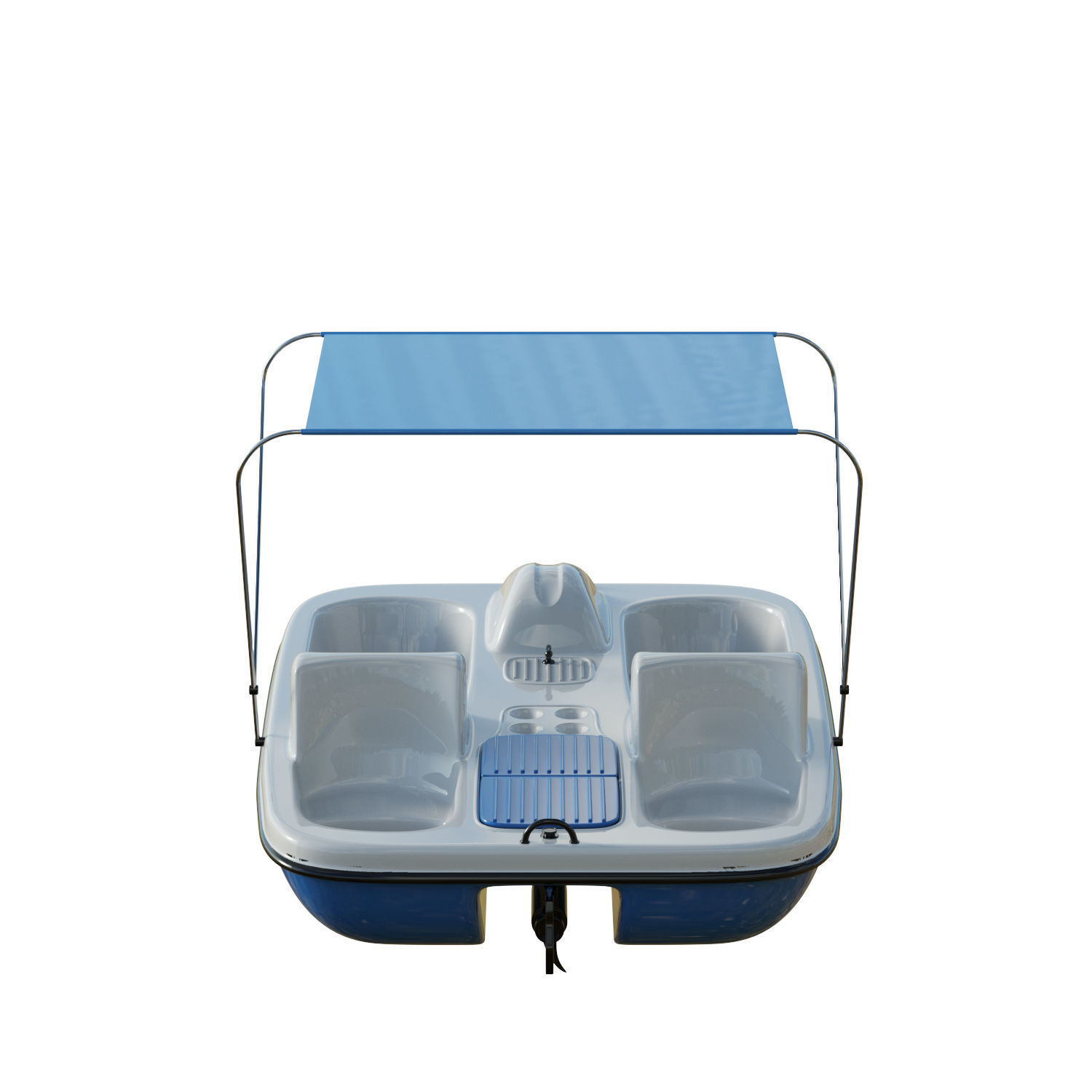 AquaNaut Pedal Boat Low-poly 3D model_4