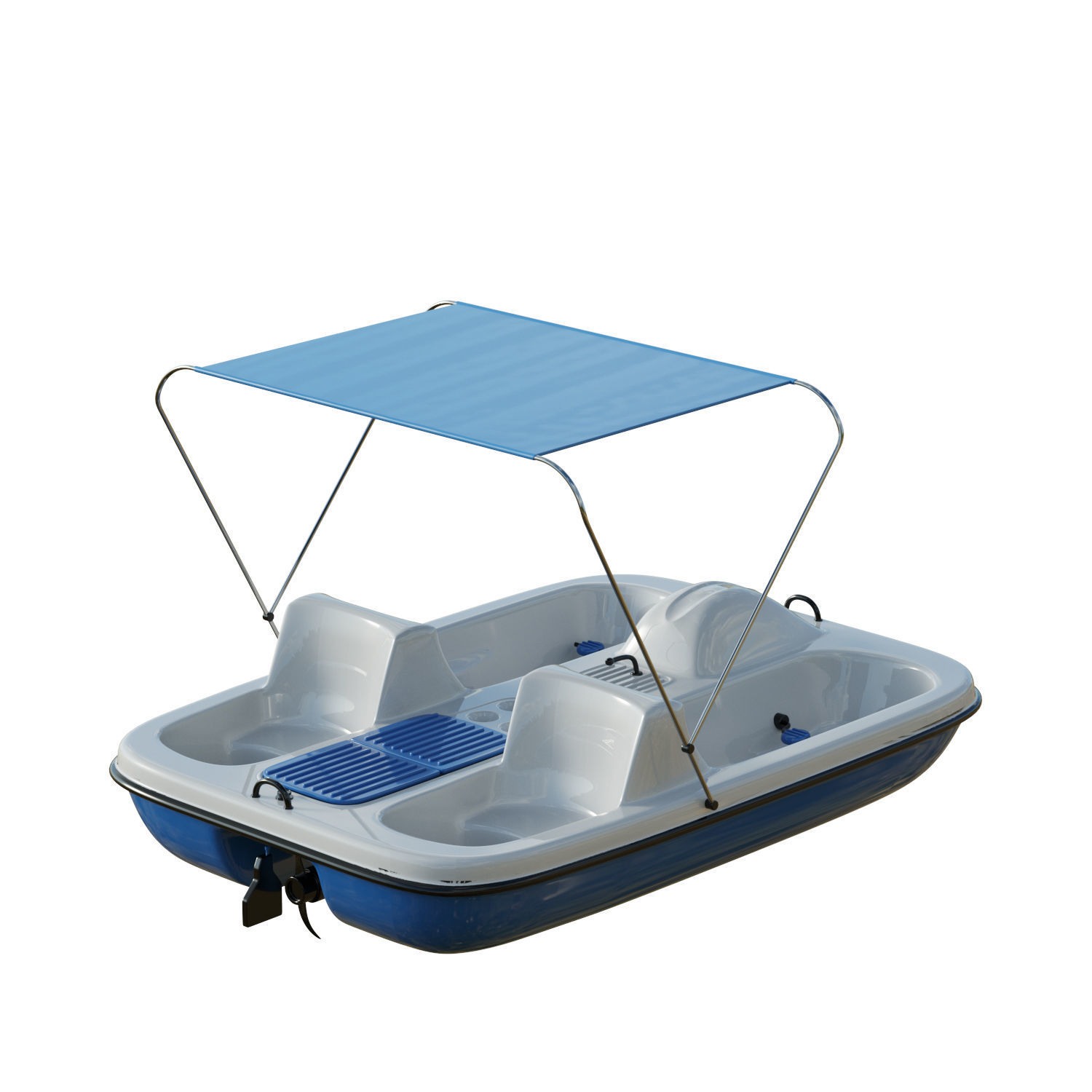 AquaNaut Pedal Boat Low-poly 3D model_5