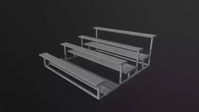 Football Soccer Bleacher 3D Model