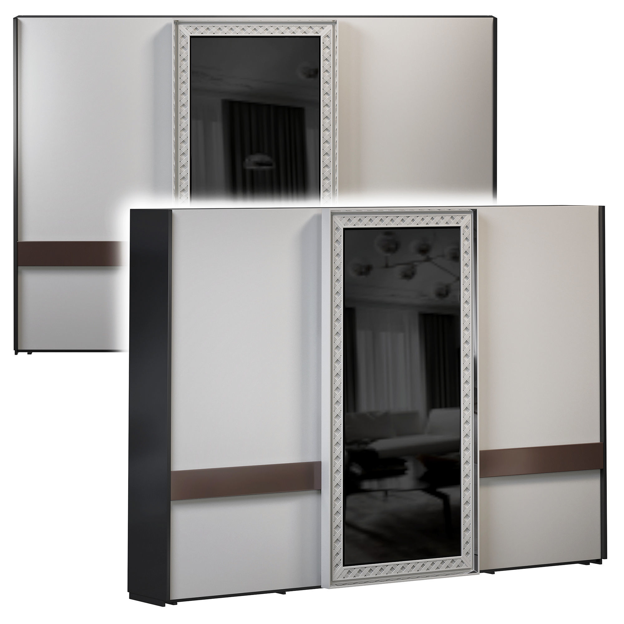 Luxor wardrobe by Elvemobilya 3D model_2