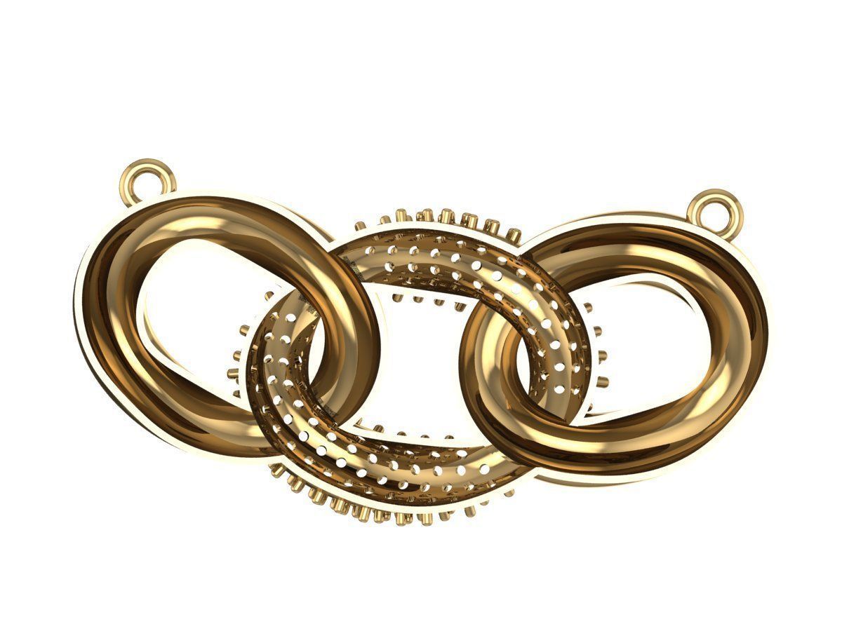 Cuban Chain Pendant 3D print model_7