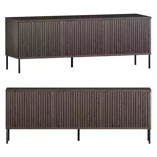 TV Lowboard Avourio mit geriffelter