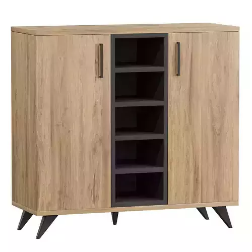 Leander Kuchenschrank mit Regalen