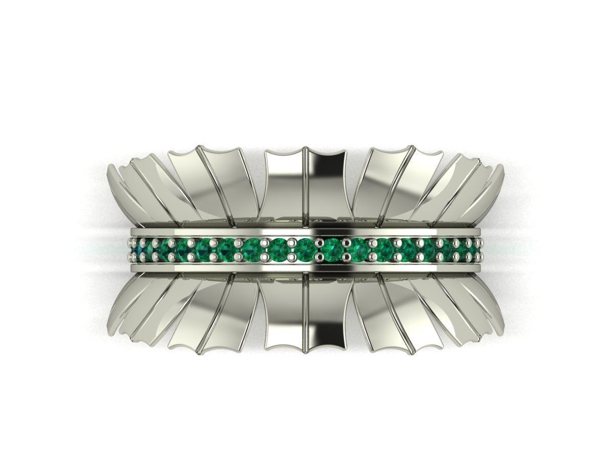 Feather Ring  3D print model_2