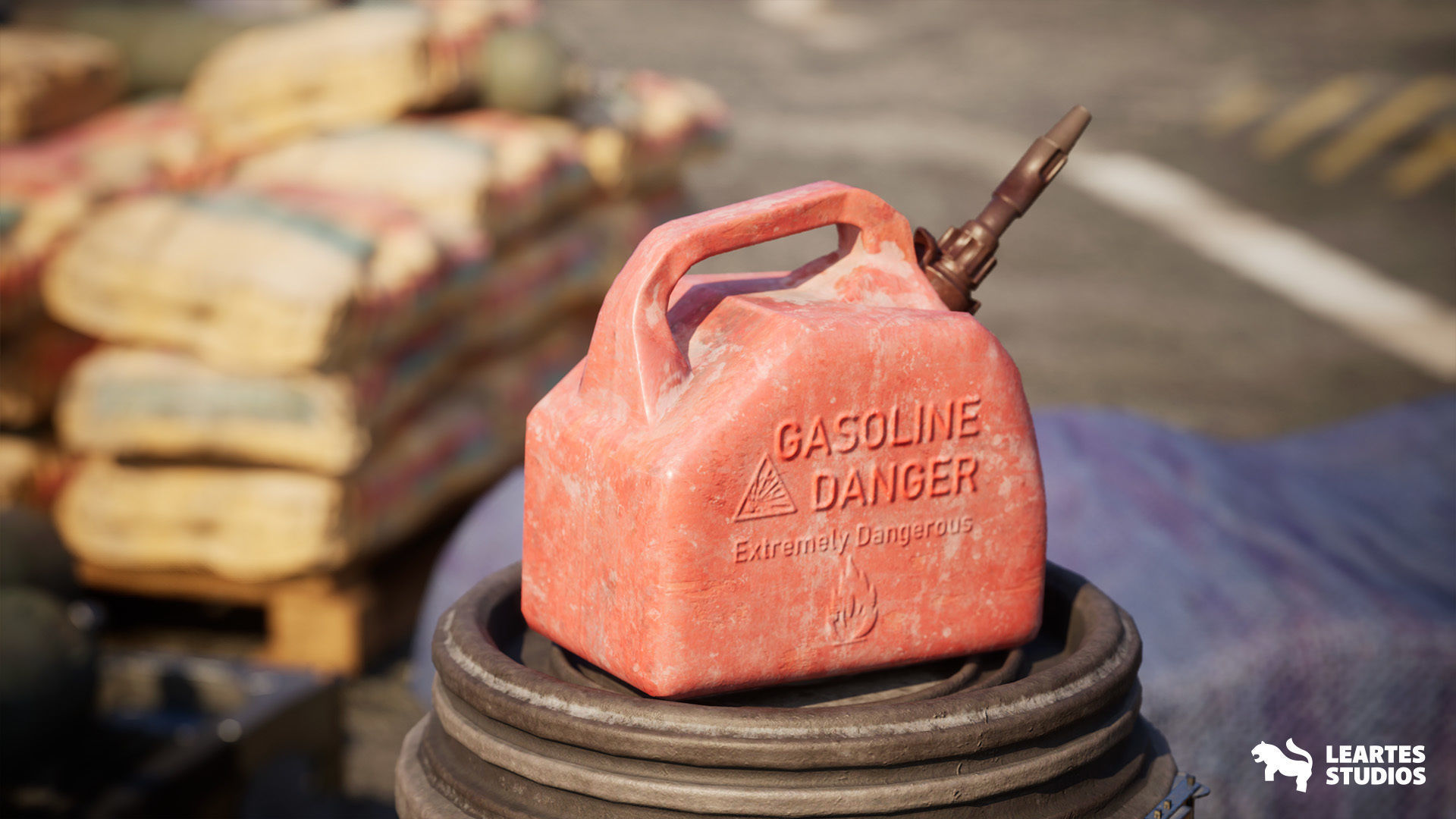 Industrial Harbour Low-poly 3D model_6