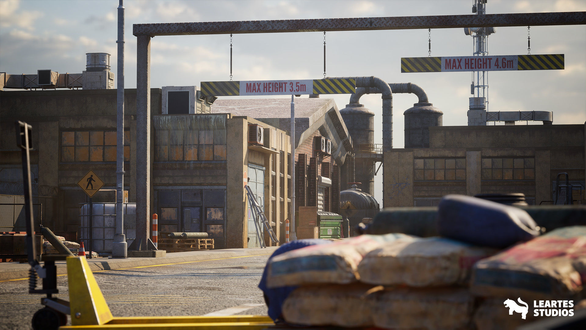 Industrial Harbour Low-poly 3D model_8