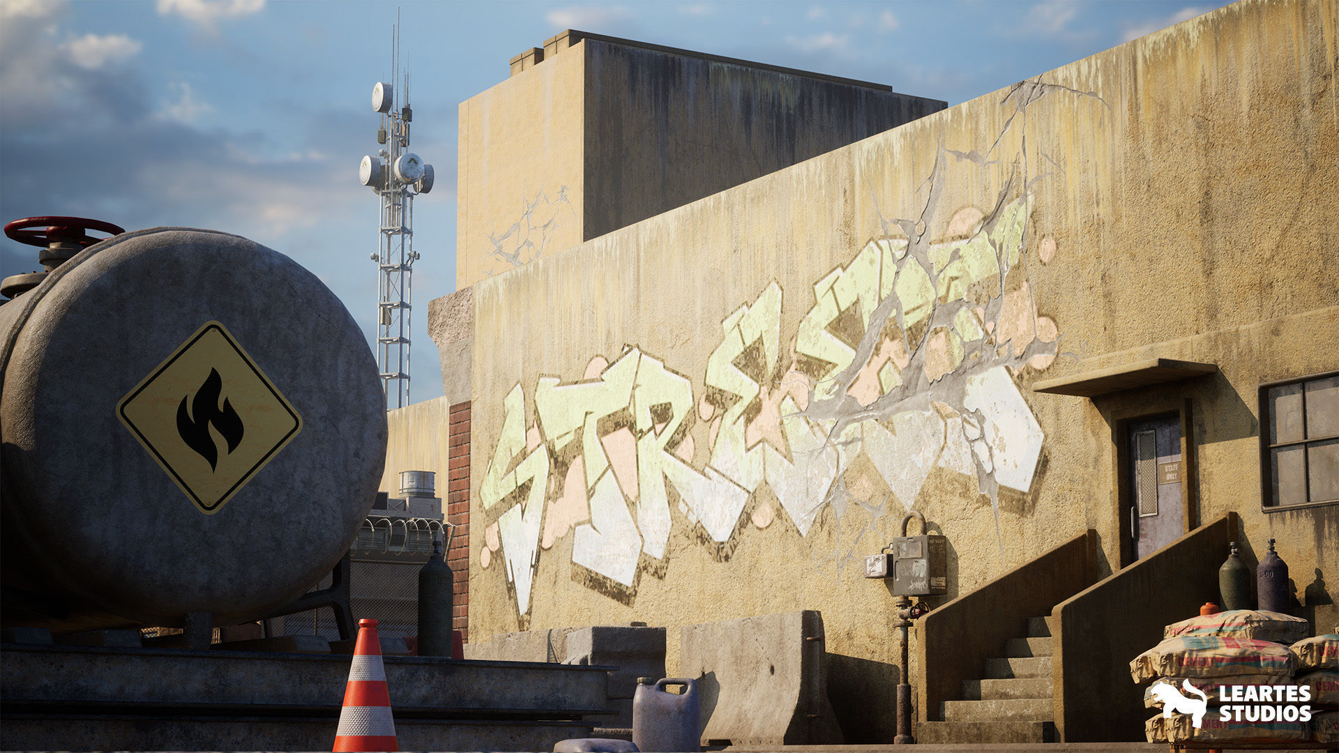 Industrial Harbour Low-poly 3D model_10