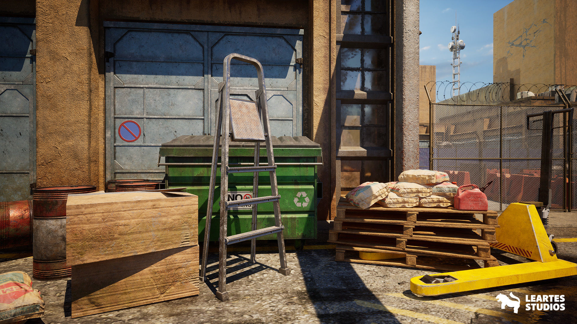 Industrial Harbour Low-poly 3D model_4