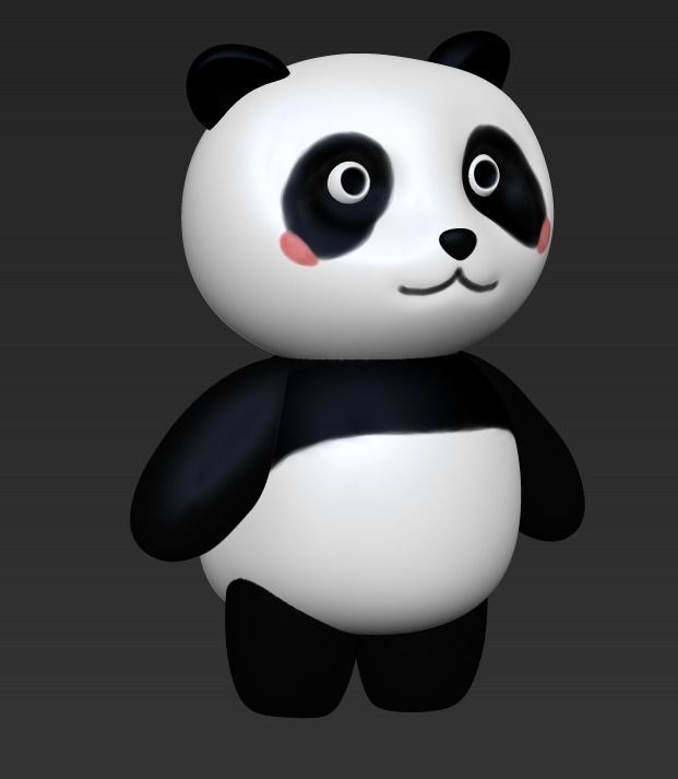 Big Panda 3D print model_3