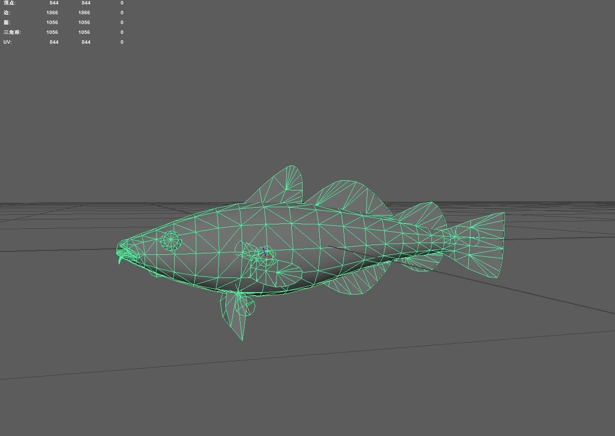 Greenlandcod Low-poly 3D model_2