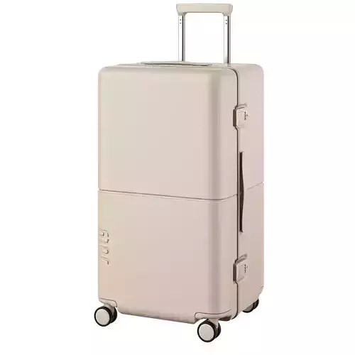 Checked Trunk Luggage by July 3D model