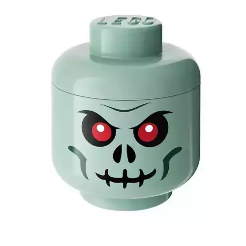 Large Green Skeleton Storage Head by Lego