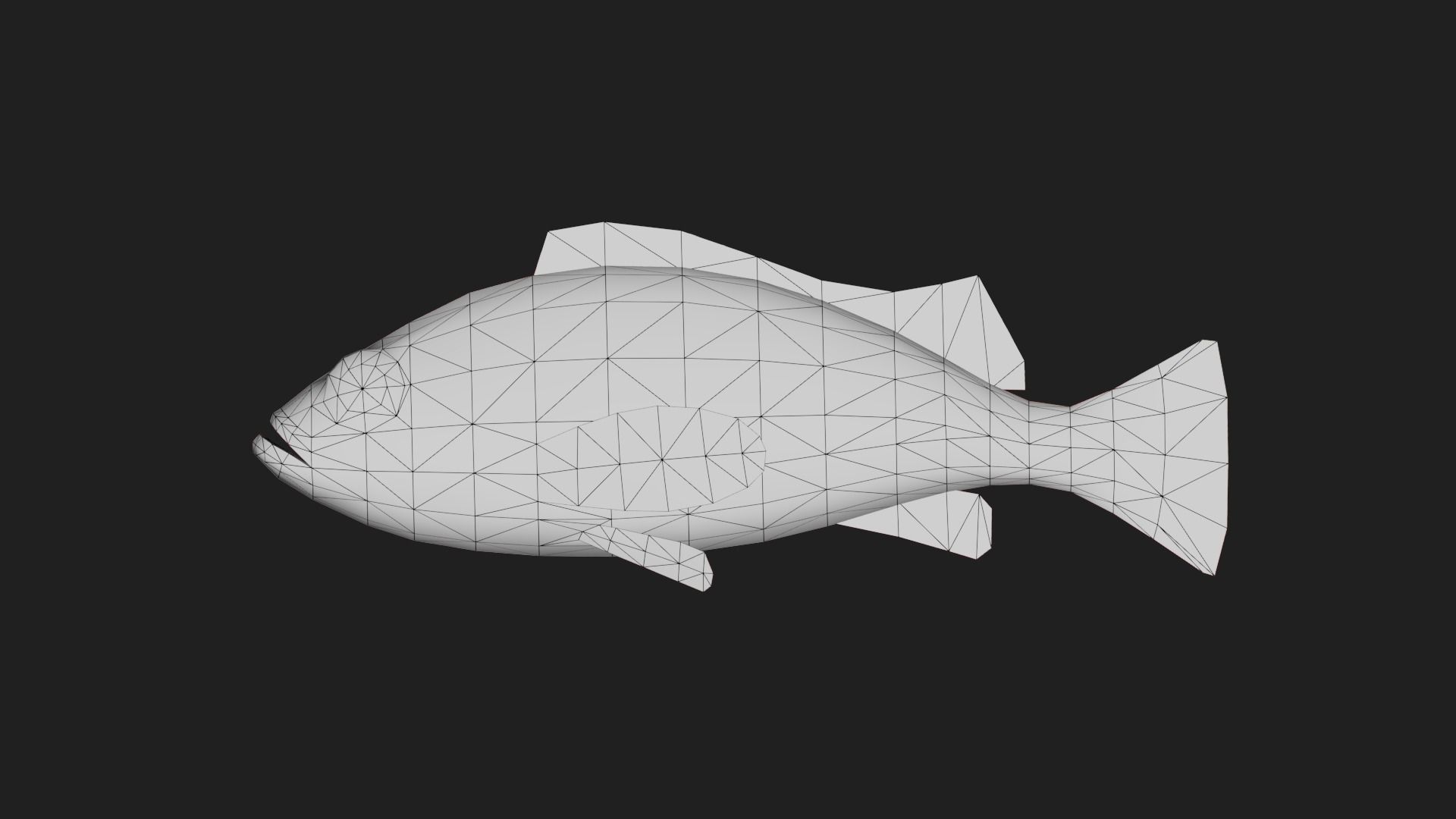 Perch Low-poly 3D model_1