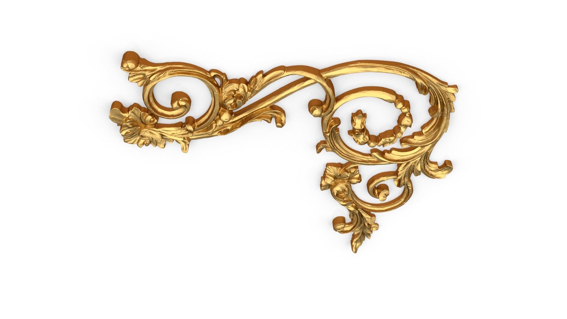 Classic decor ornament 307 3D model_4