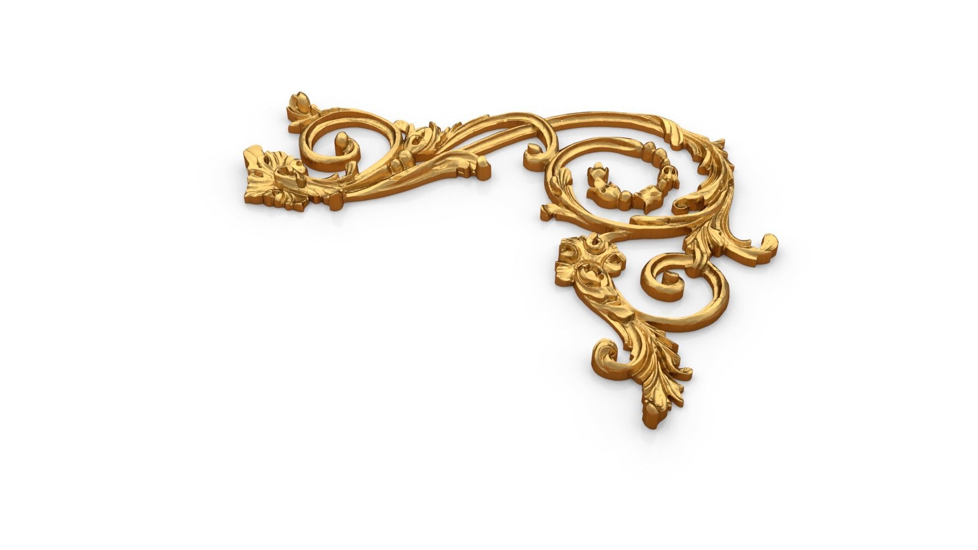 Classic decor ornament 307 3D model_3