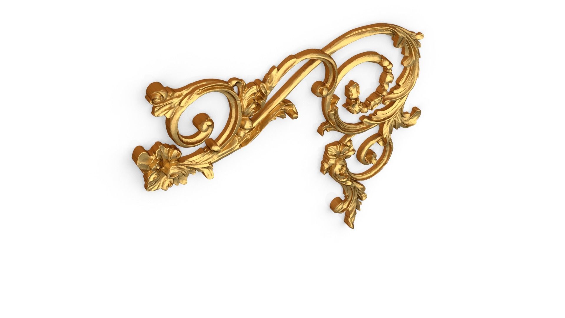 Classic decor ornament 307 3D model_5