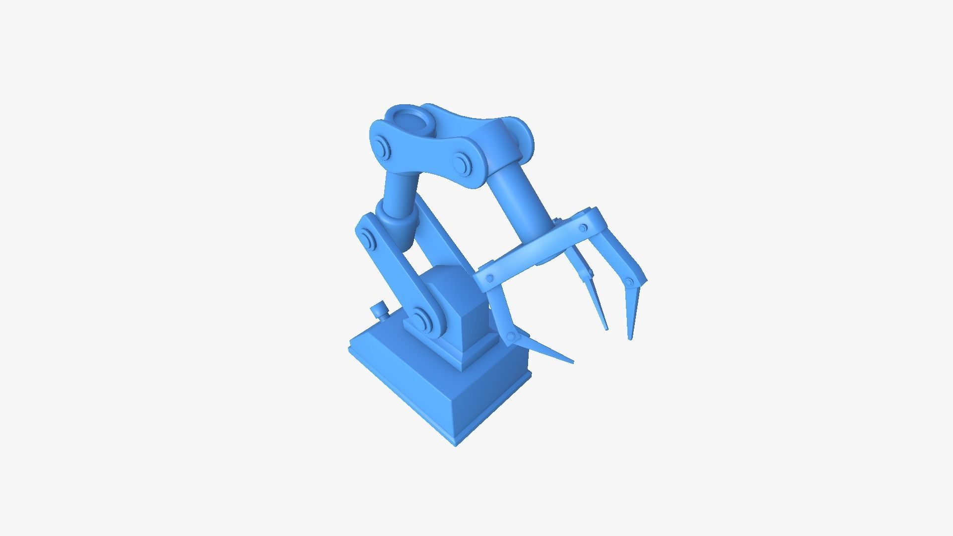 Robotic Hand A09 Destroyed - Machinery Industrial Design Low-poly 3D model_11