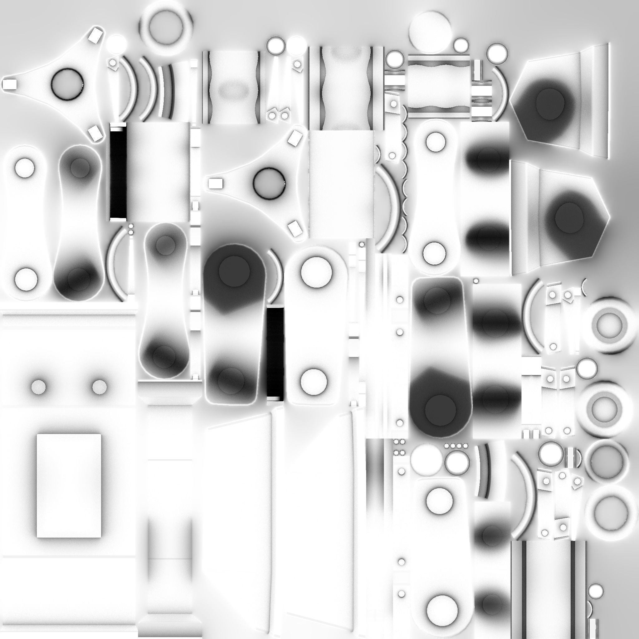 Robotic Hand A09 Destroyed - Machinery Industrial Design Low-poly 3D model_24