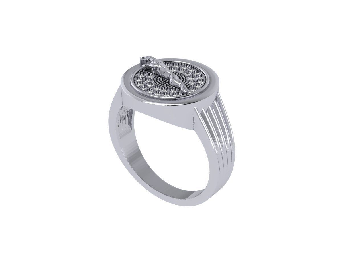 Panther Ring 3D print model_3