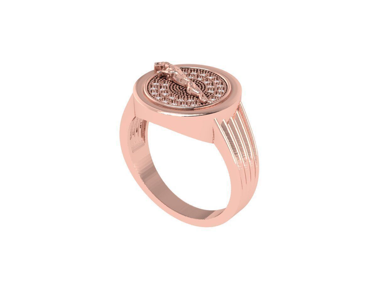 Panther Ring 3D print model_2