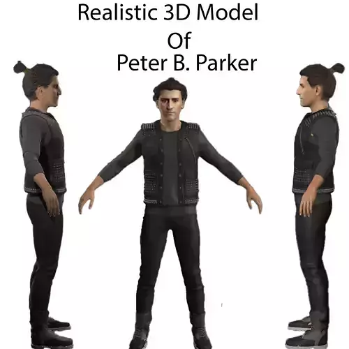  Peter parker Low-poly 3D model