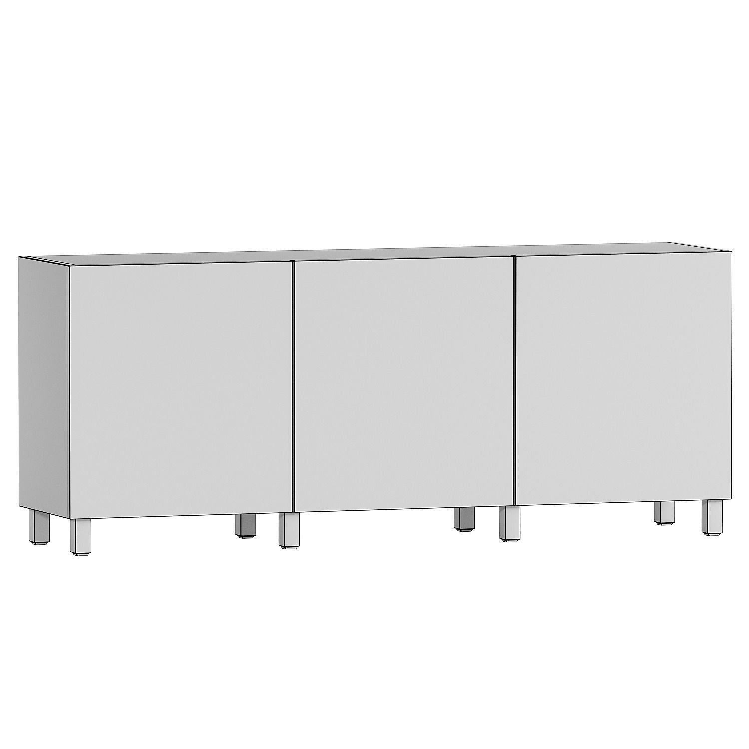 BESTA chest of drawers 3D model_1
