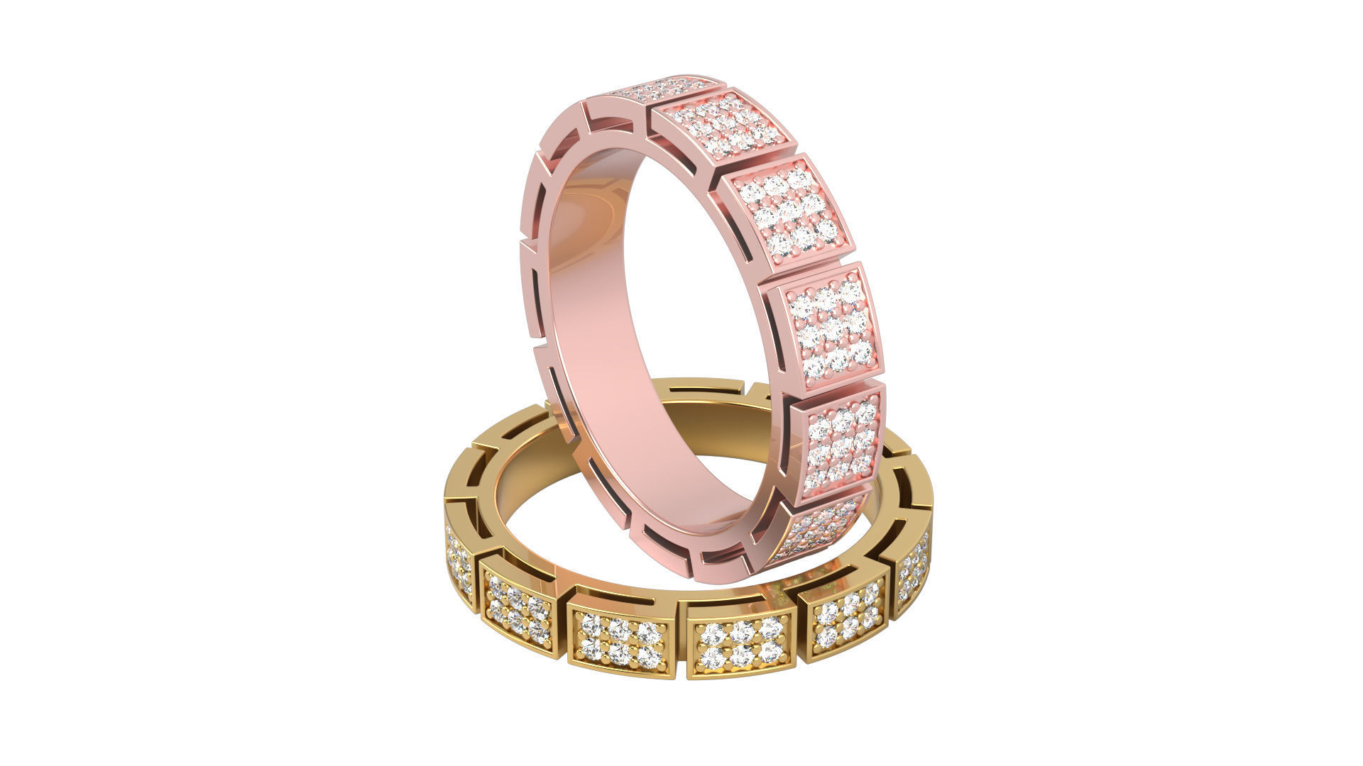 Ring N 9 Size 7 two versions 3D print model_8