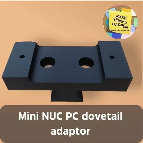 NUC MINI PC DOVETAIL ADAPTOR Free 3D print model_0