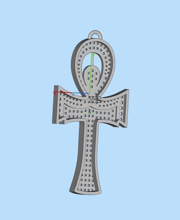 Antiq Pendant 3D print model_5