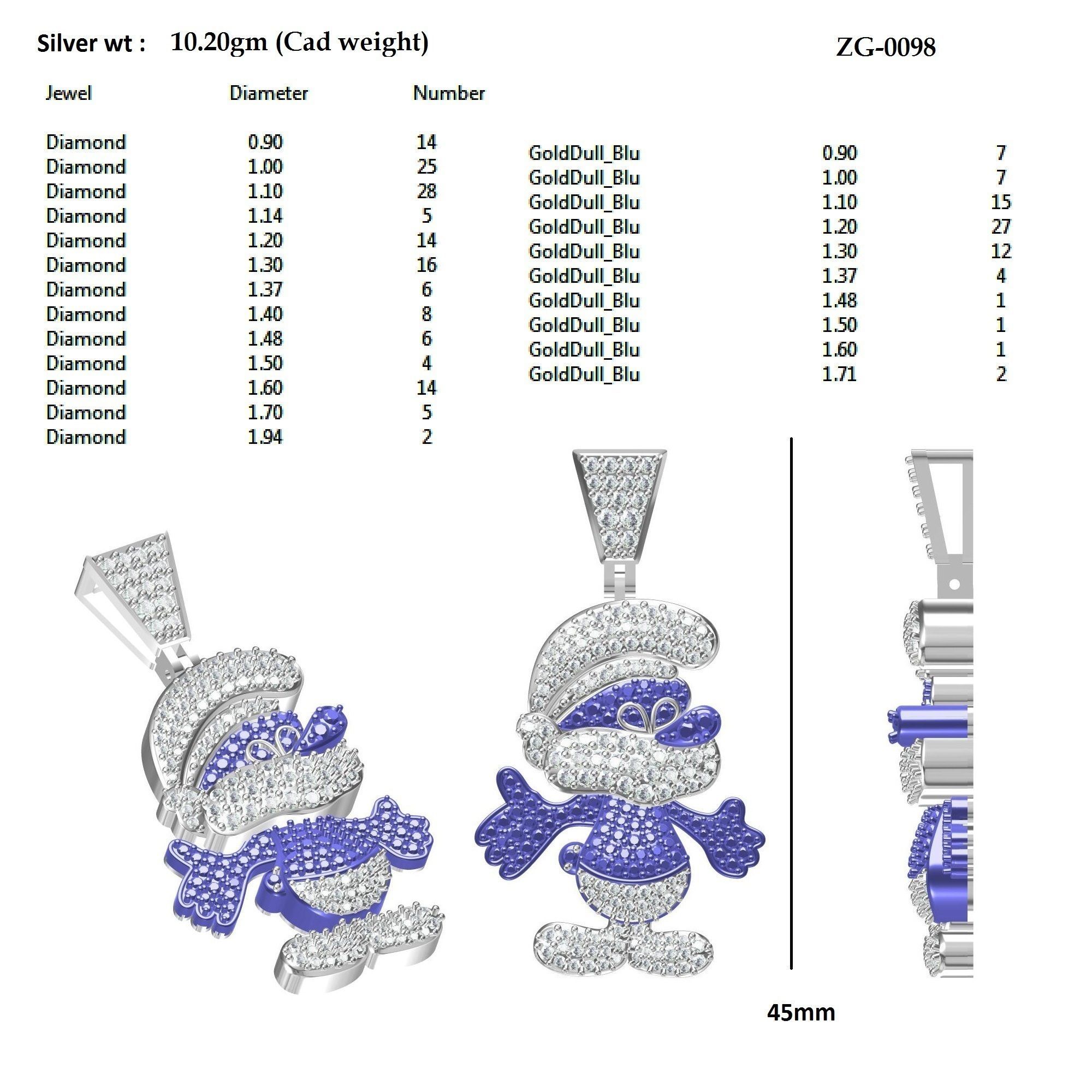 Mickey Mouse Pandent 3D print model_4