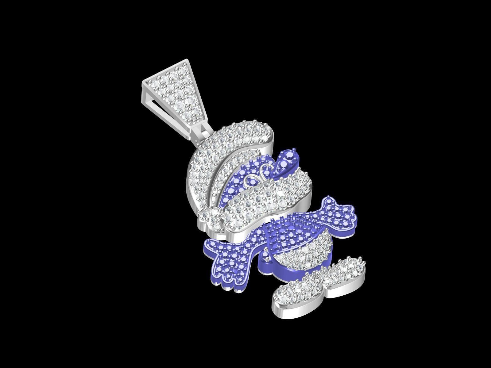 Mickey Mouse Pandent 3D print model_2